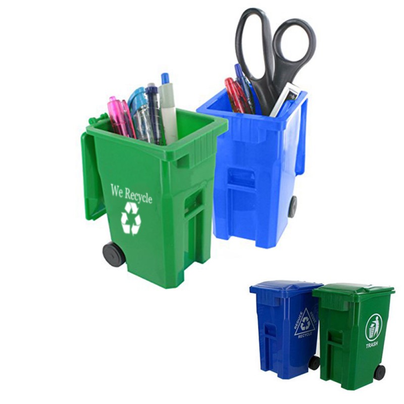 Mini Wheelie Trash Can Storage Bin