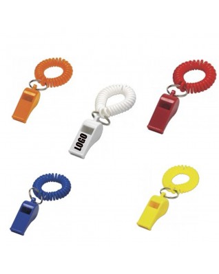 Wrist Coil With Whistle Keyring