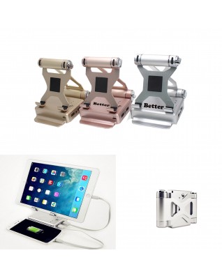 3 in1 Power Bank, tablet/Cell Phone Stand and Charge Station