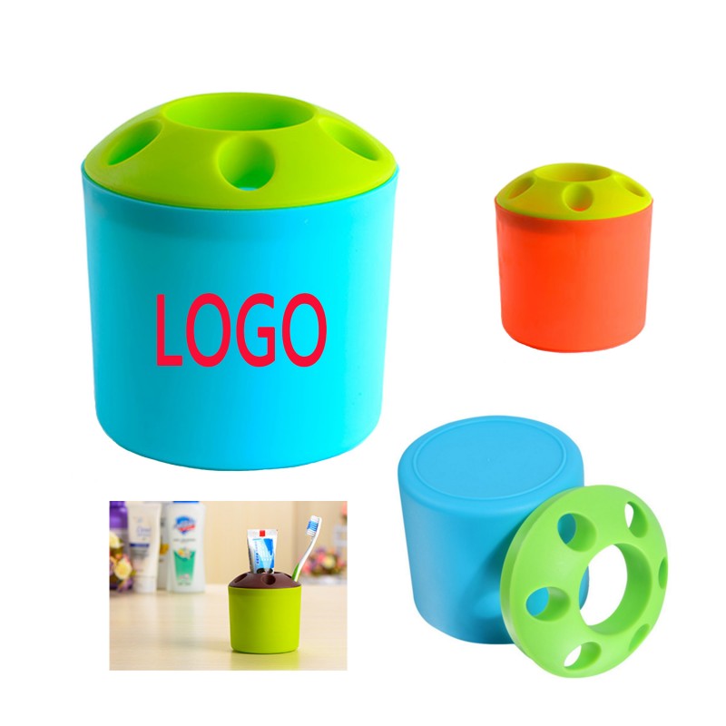 Multifunctional Toothpaste Pen Holder Plastic Cup