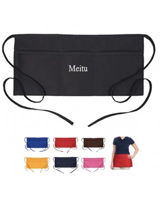 3-Pocket Waiter Short Apron