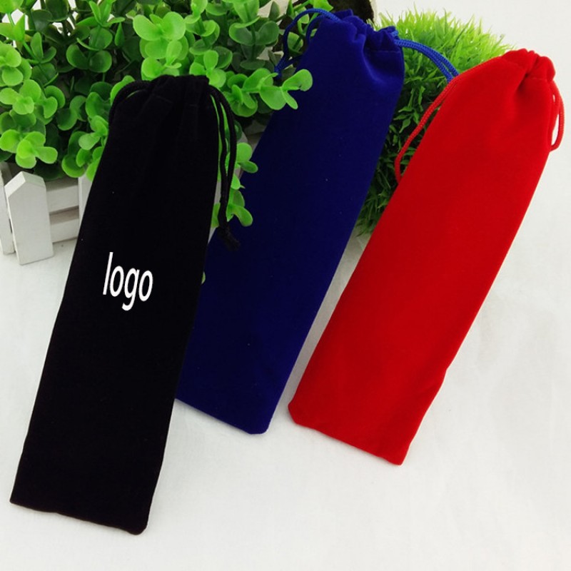 Velvet Drawstring Pouch Bag for Pen