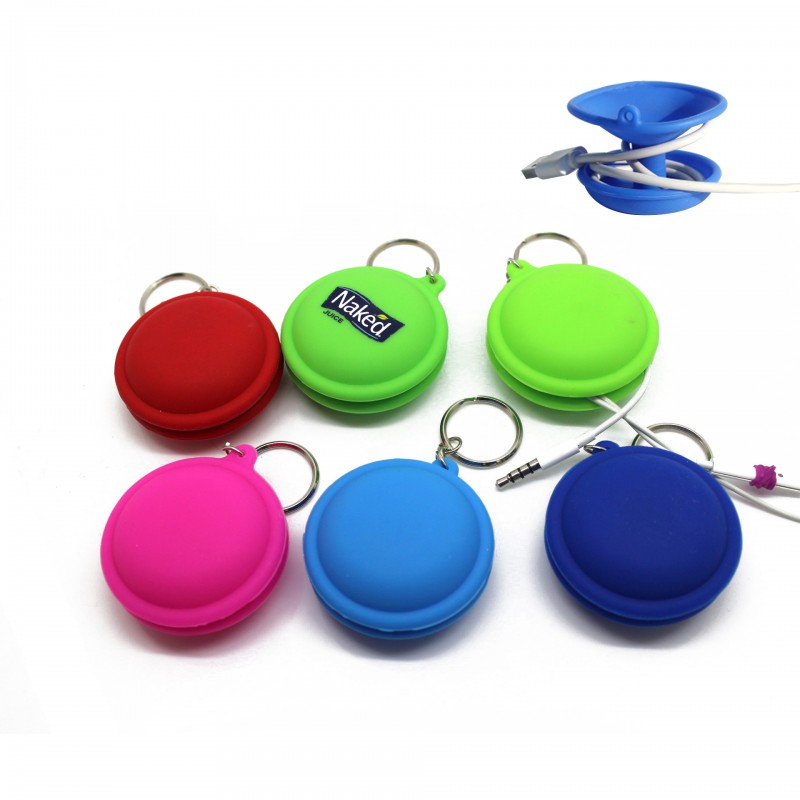 Silicone Ear Buds Case w/ Key Ring