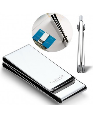 Double-Sided Stainless Steel Money Clip Double-Sided Stainless Steel Money Clip