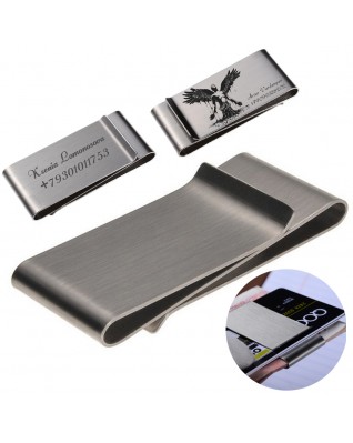 Stainless Steel Slim Double Sided Money Clip Stainless Steel Slim Double Sided Money Clip