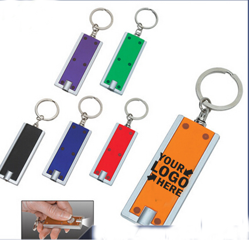 Super Bright LED Flashlight Swivel Keychain