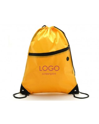 Drawstring Backpack Blue 