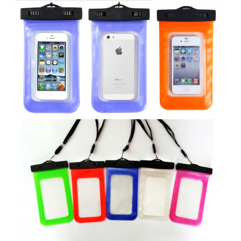 Blue Waterproof Phone Pouch