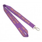 3/4" W Flat Polyester Lanyard