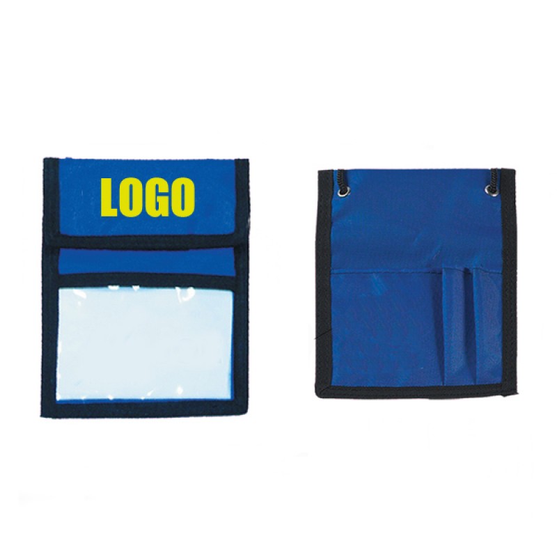 Nylon Neck Wallet Badge Holder Pouch
