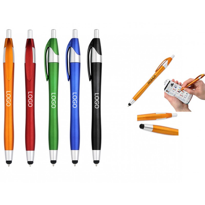 Screen Cleaning Stylus with Ballpoint pen