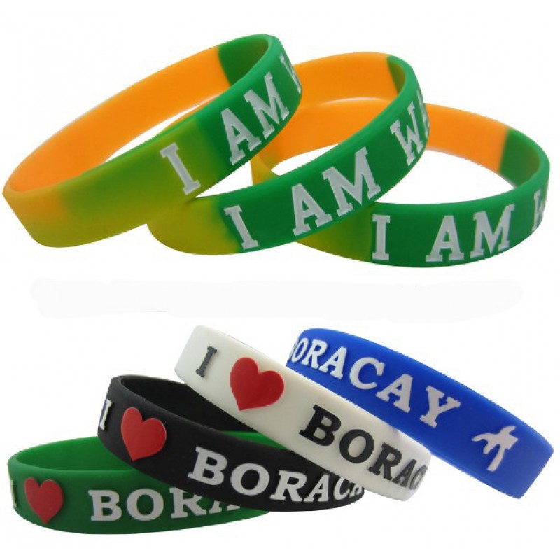 Debossed / Emboss silicone wristband