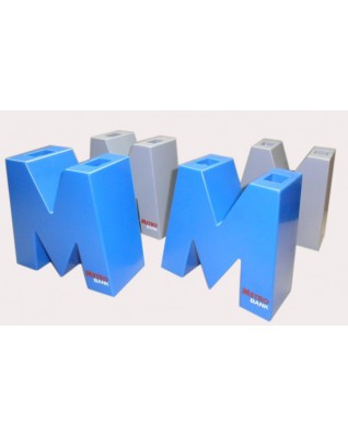 M Shaped Piggy Bank