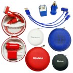 Charging Sets With Zipper Round Pouch