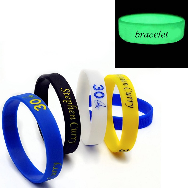 Luminous Debossed Silicone Wristband Bracelet