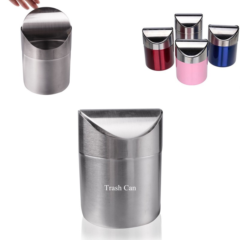 Stainless Steel Trash Can Perfect for the Kitchen Bathroom Office Use 