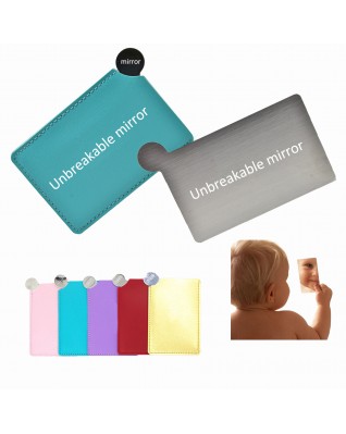 Unbreakable stainless steel mirror