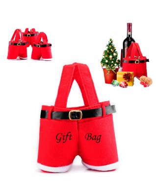 CHRISTMAS XMAS PARTY RED GIFT CANDY BAG 