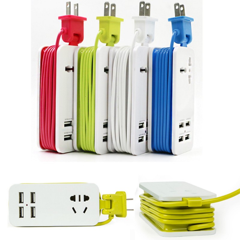 4 Ports USB Universal Socket