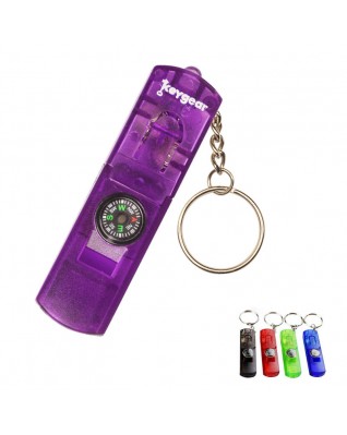 Whistle Light And Compass KeyChain