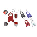 4-in-1 Keychain Bottle Opener Flashlight 3 ft Measuring Tape
