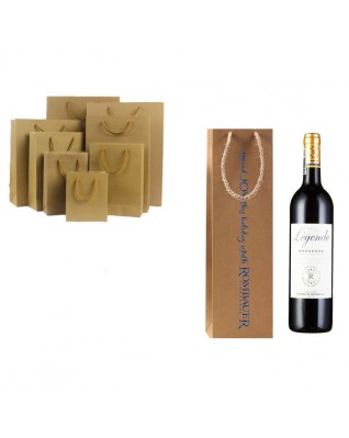 Brown Kraft Wine Bag 260g