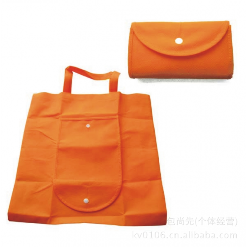 Foldable tote bag with handles