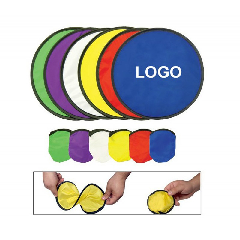 Union Printed "Folding Flying Disk" Folding Pocket Frisbee Flyer with 4" Pouch