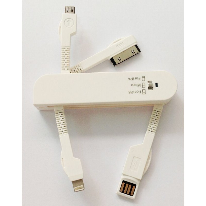 Swiss Knife Style USB Charging Cable 3 in 1