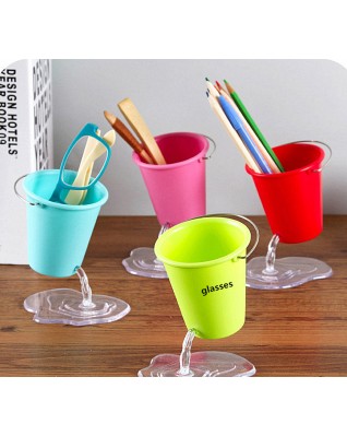 Suspended Droplets Trash Can Shaped Pen Holder