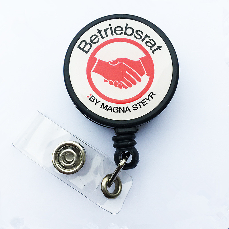 Domed Retractable Badge Holder 