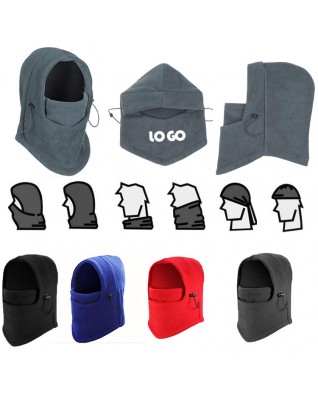 Fleece Windproof Ski Face Mask Hood