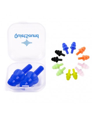 Anti-Noise Silicone Ear Plugs With Case For Sleeping