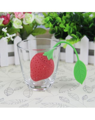 Strawberry silicone tea bag