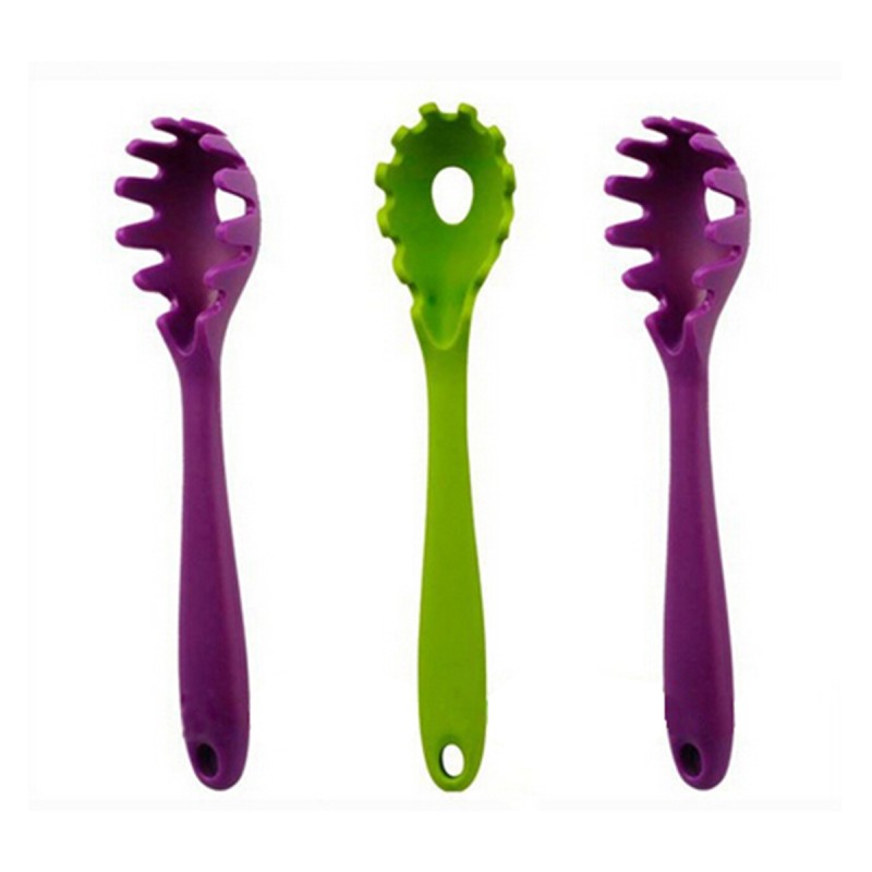 Silicone pasta fork