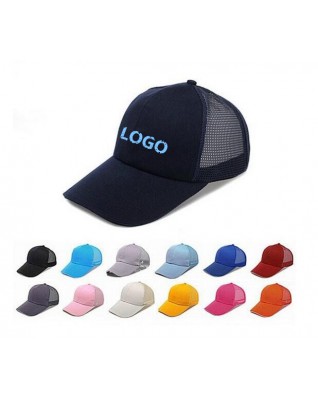 Washed chino & mesh back cap