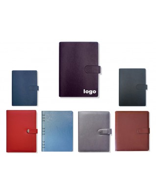 Note book with leather case for businessmen
