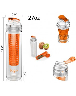 Tritan Fruit Infuser Water Bottle