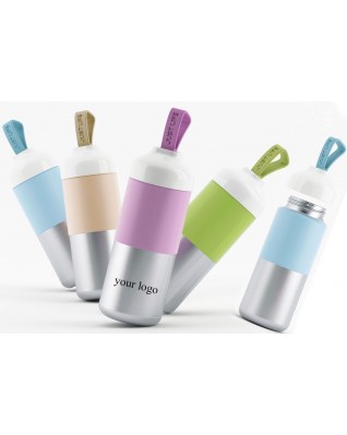 Portable stainless steel thermos