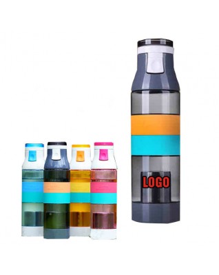 Touch open Ice tea infuser sport outdoor water bottle filtered