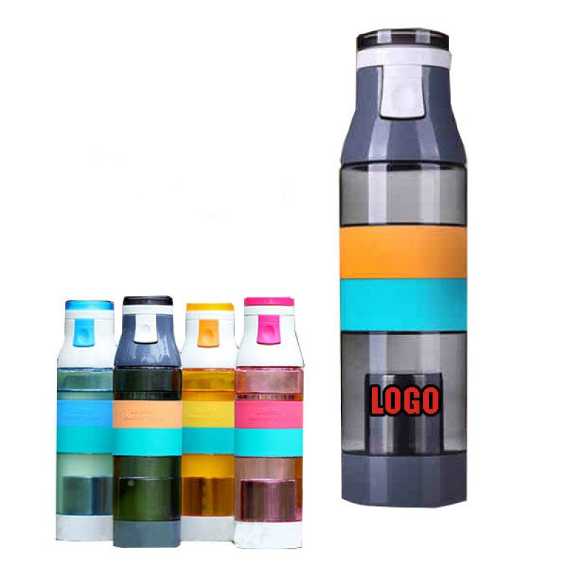 Touch open Ice tea infuser sport outdoor water bottle filtered