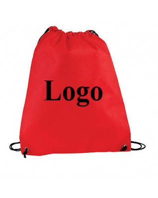 Economical drawstring polyester backpack