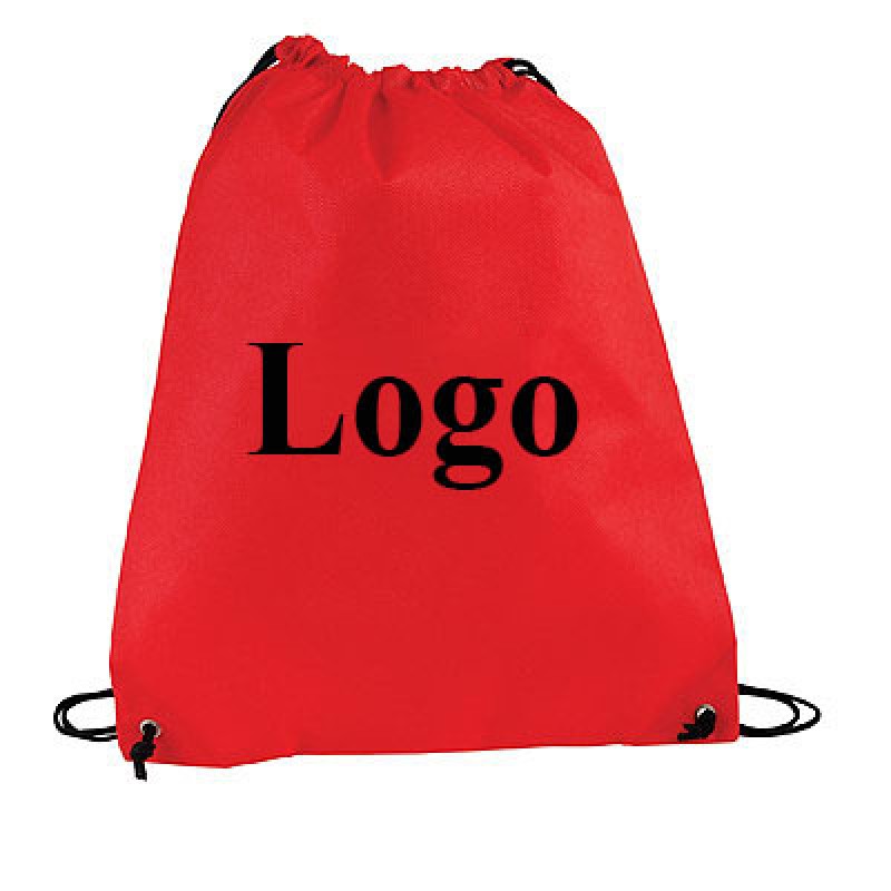 Economical drawstring polyester backpack