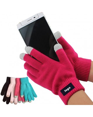 Solid Color Touch Screen Gloves