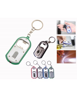 Bottle Opener Keychain with LED Light