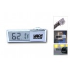 Car 2in1 Digital LCD Clock Thermometer with Suction Cup