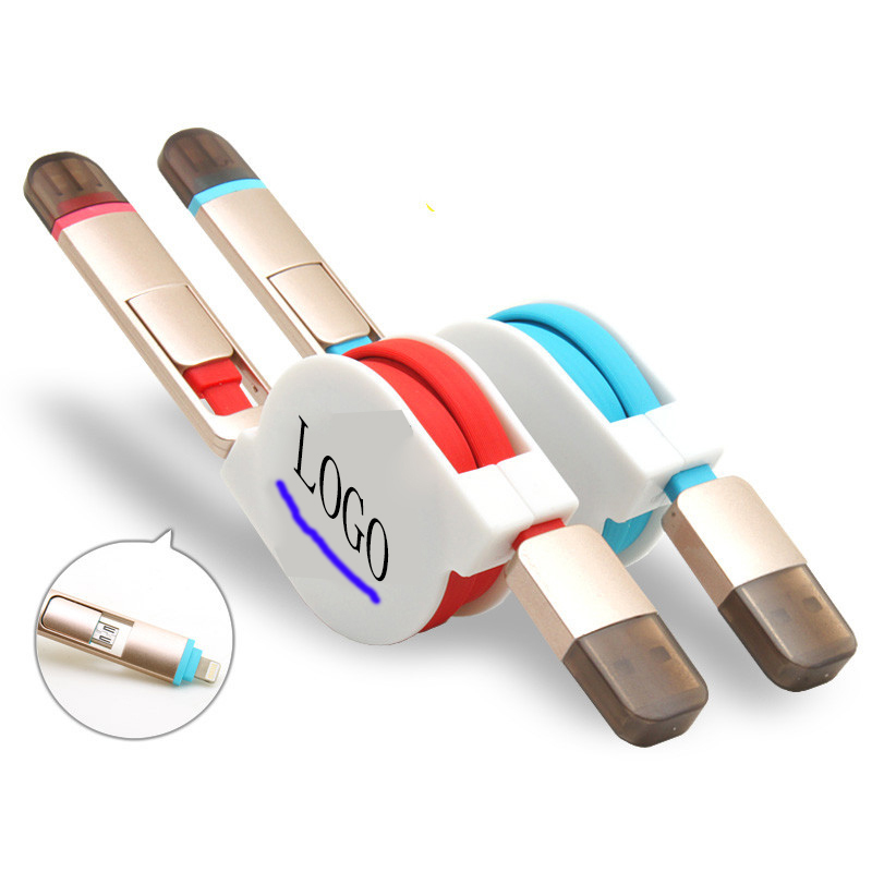 2-in-1 Retractable USB Cable 