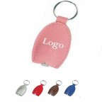 Pu Leather LED Keychain