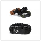 Handmade Survival Paracord Bracelet With Whistle