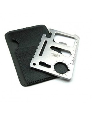 Stainless Steel 11 in 1 Credit Card Wallet Knife